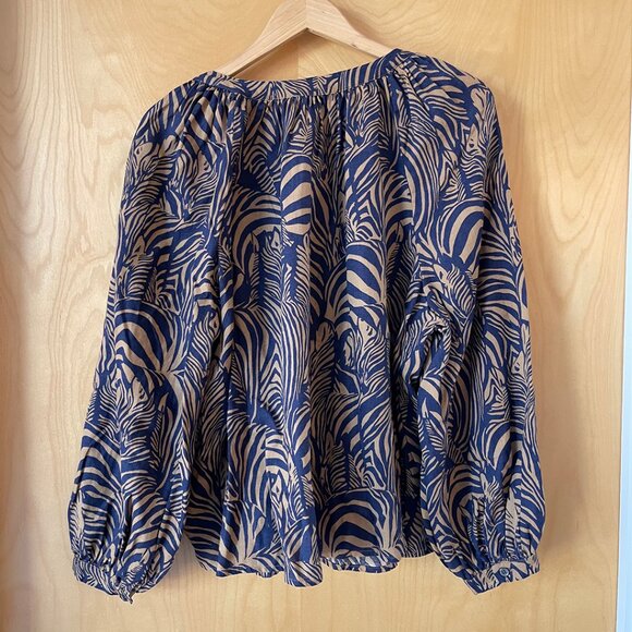 Banana Republic Zebra Print Blouse - Picture 2 of 3
